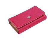Multifunction Clutch Wallet Zip Bag Phone Case For iPhone 4 4S 5 5S Galaxy S2 S3 HOT SALE Rose