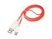 THZY LED Micro USB charging cable Lightning Data Cable for Android Sony Samsung S4 S3 HTC red