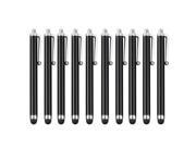 THZY 10 Metal Stylus Replacement Pen Stylus Pen for IPhone 4S 4G 4 3GS 3G 2G Black