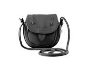 New Fashion Mini Travel bag Shoulder bag PU Leather Messenger Bag Ladies Drawstring Bag Black