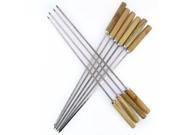 10 pieces outdoor chrome plated barbecue supplies Barbecue Forks