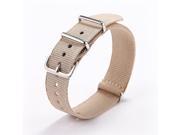 THZY Watch strap nylon military 18mm thin stainless steel buckle key APRICOT