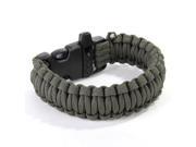 THZY 23cm Strap paracord bracelet Survival Parachute Rope with Plastic Buckle OD Green