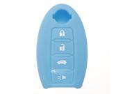 4 Buttons Remote Key Fob Case Silicone Cover For Nissan Altima Maxima Murano Blue