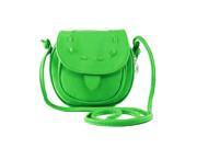 New Fashion Mini Travel bag Shoulder bag PU Leather Messenger Bag Ladies Drawstring Bag Green
