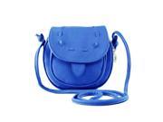 New Fashion Mini Travel bag Shoulder bag PU Leather Messenger Bag Ladies Drawstring Bag blue