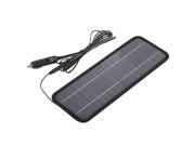 THZY 12V 4.5W Solar charger Panel Power Bank Charger for Car Auto Boots Motorrad Black