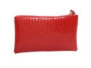 Womens Crocodile pattern Purse evening Handbag Red