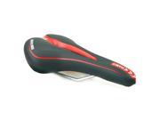 SODIAL LIETU MTB Bike Gel Comfort Saddle Seat Cushion Padded Black and Red