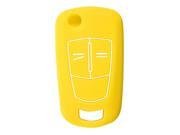 SODIAL 2 3 Button Silicone Remote Key Cover Case For VAUXHALL OPEL CORSA ASTRA Yellow