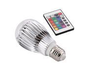 THZY E27 9W RGB colored LED light bulb color change lamp light 230V with remote control