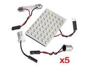 THZY 5 x 48 White SMD LED panel 12V T10 BA9S Festoon base module from 29 to 42 mm