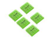TangsFire 5pcs new Plastic Case Holder Storage Box for AA AAA Battery Green