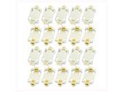 THZY 20pcs White Housing CR2032 SMD Cell Button Battery Holder Socket Case
