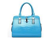 European and American women s fashion ol commuter bag business casual handbag Mobile Messenger wild women bag Sky Blue