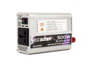 THZY SUOER 500W DC12V to AC 220 240V Solar Car Power Inverter Silver