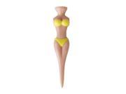 THZY 6pcs golf tee bikini beauty ball Nailed yellow