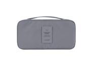 THZY Travel Cosmetic Make Up Toiletry Holder Beauty Wash Organizer Storage Purse Bag Monopoly Pouch Gray