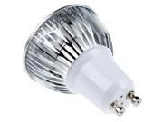 SODIAL 3W GU10 bulb 3 LED high power warm white light AC 85 265V low consumption