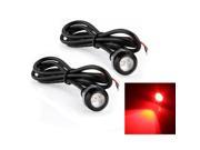 THZY 2 LED red lamp bulb light for car motorcycle DC12V 1.5W