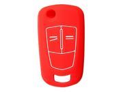 SODIAL 2 3 Button Silicone Remote Key Cover Case For VAUXHALL OPEL CORSA ASTRA Red