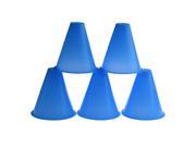 THZY 5 piece Blue Obstacle Subscript Cones for Slalom Skating Bowling Skating