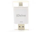 16GB iDrive Flash Drive External Memory U Disk IReader 2 in 1 for Mac ipad ipod Computer iphone 6 plus 6s
