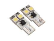 2 x T10 W5W 4 SMD 5050 LED White Canbus License Plate Lighting Reading Lamp Interior