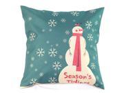 Christmas Throw Home Decorative Cotton Linen Pillow Case Cover 04