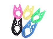 5pcs Clothing Hangers Portable Folding Plastic for Travel Camping open air
