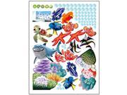 DIY Ocean Underwater world various fishes Stickers Wallpaper Art Wall decor Room Decal
