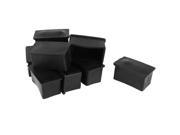 THZY Rubber Chair Table Foot Cover Furniture Leg Protectors 25x50mm 10 Pcs