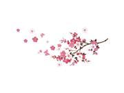 THZY Butterfly Plum Blossom Wall Poster Waterproof Background Sticker for Bedroom