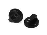 Plastic Gas Stove Cooker Control Knobs 2 PCS Black