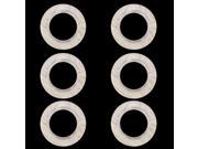 THZY 6pcs Plastic Ring Round shaped eyelet curtain Beige marbling Pattern