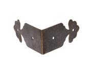 8pcs Right Angle Furniture Edge Corner Protector Bracket Bronze Tone