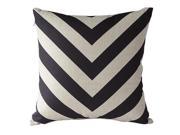 THZY Vintage Geometric Cotton Linen Pillow Case Sofa Throw Cushion Cover Home Decor White Black Size One Size 04