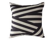 THZY Vintage Geometric Cotton Linen Pillow Case Sofa Throw Cushion Cover Home Decor White Black Size One Size 03