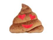 cute emoji smiley pillow soft Cartoon Brown Poop pillow toys Love Eye