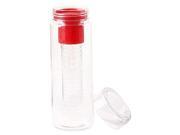 THZY 780mL Tritan Outdoor Sport Cycling Infuser Fruit Juice Water Bottle Cup Red