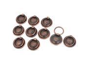 THZY Cupboard Cabinet Drawer 30mm Dia Vintage Ring Pull Knob Handle 10 Pcs