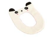 THZY Washable Cartoon Toilet Seat Cover Soft Pad Cloth Lid Top Warmer Mat Bathroom White