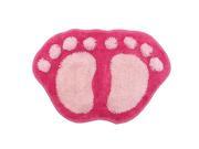 THZY Large Footprint Figure Soft Shaggy Non slip Bathroom Bedroom Mat Indoor Feet Rug 58*38 CM Pink