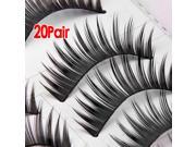 20 pair false eyelashes dense long black eyelashes makeup eyes eyelashes