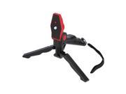 2 in 1 Mini Portable Folding Table top Tripod Stand Handheld Grip for GoPro Hero 4 3 3 2 1 DC DSLR SLR Camera and Smartphone Red