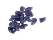 20 pcs Soft Nail Caps For Cat Pet Claw Control Paws off Adhesive Glue With Glitter Purple M