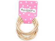 New 100pcs Baby Girl Kids Tiny Hair Accessary Hair Bands Elastic Ties Beige