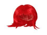New Fashion Short Bob Punk Full Wig Cosplay Costume Party bright red