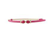 Buckle waistband Women skinny thin waist belt dress accessory Girl rose red