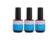 3 pcs Nail Art Top Coat Finish Gel Polish UV Gloss Guard Glaze Acrylic Nail DIY décor